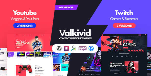 Valkivid - Content Creators WordPress Theme Logo